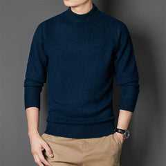 100% Pure Cashmere Men’s Crew Neck Sweater – Classic Luxury Knit Pullover