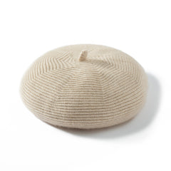 Pure Cashmere Beret Hat Cashmere Knit Cap for Women