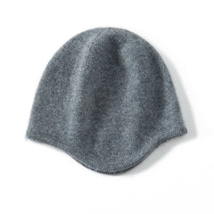 Soft Warm Slouchy Cashmere Beanie Hat Curved Brim Beanie