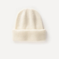 Soft Warm Hat 100% Cashmere Ribbed Knit Beanie