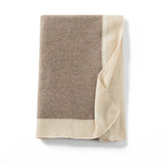 Two-Tone 100% Cashmere Colorblock Wrap Shawl Warm Scarf
