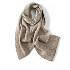 Women's Cashmere Scarf Warm Knitted Geometric Jacquard Scarf