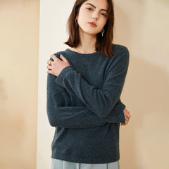 Women's Round Neck Loose Classic Classic Cashmere Sweater