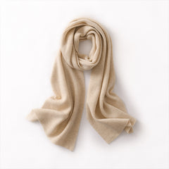 100% Cashmere Wrap Shawl  Large Ribbed Knit Scarf for Women
