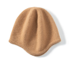 Soft Warm Slouchy Cashmere Beanie Hat Curved Brim Beanie