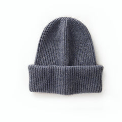 Soft Warm Hat 100% Cashmere Ribbed Knit Beanie