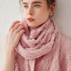 Women's Cashmere Scarf Tassel Wool Cashmere Wrap Shawl