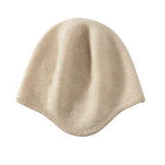 Soft Warm Slouchy Cashmere Beanie Hat Curved Brim Beanie