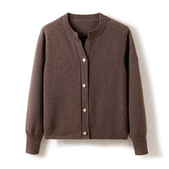 Women's Loose Thickened Knitted Button Sweater Cashmere Cardigan